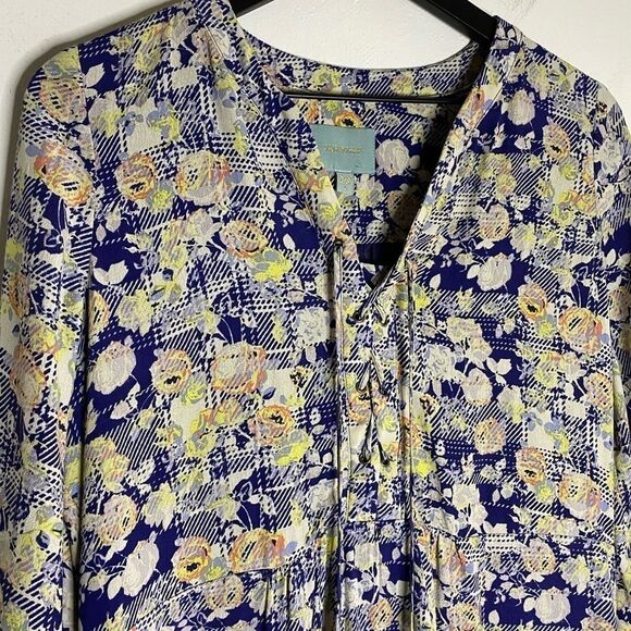Skies Are Blue Plaid and Floral Mini Dress Size S - Picture 3 of 9